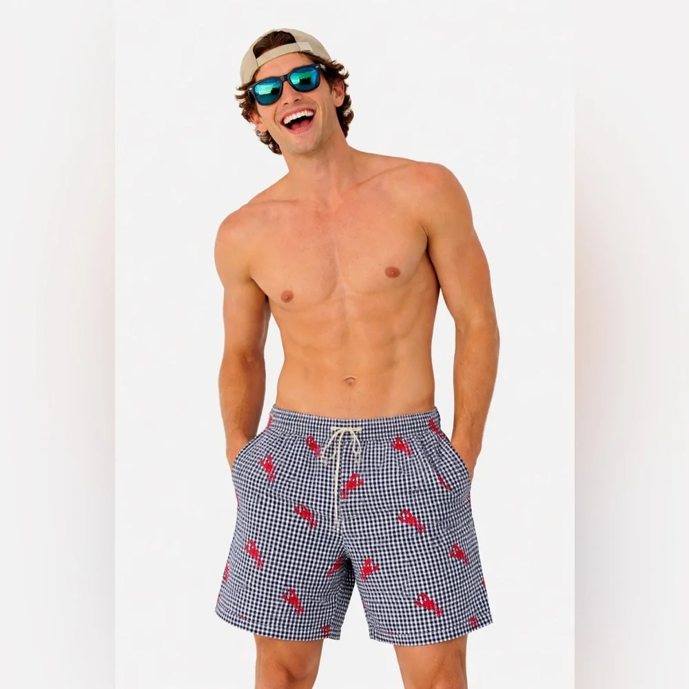 Preppy Coastal Old money J.McLaughlin Men’s Swim Trunks  XL *2 for 20*